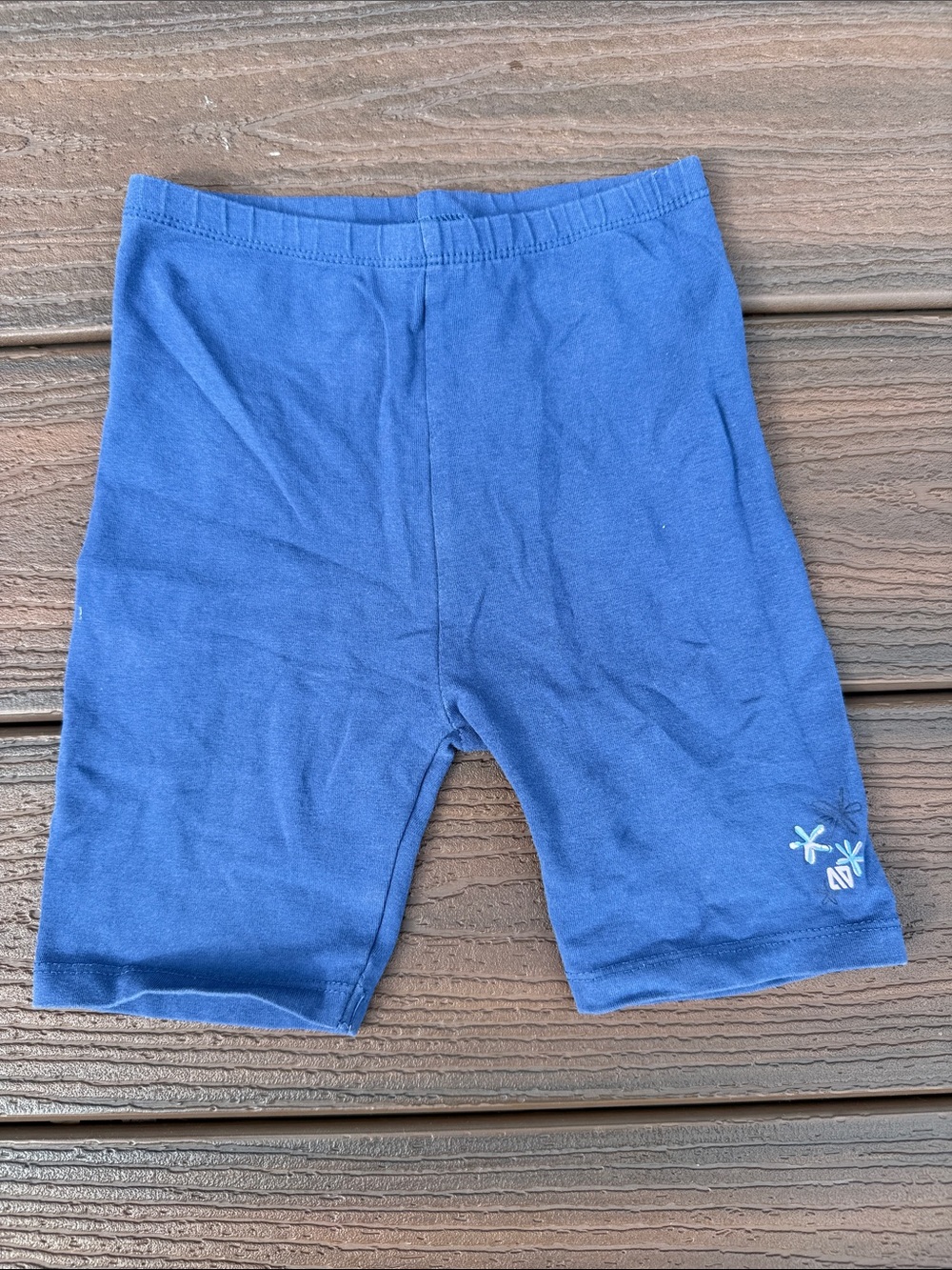 Nano Blue Girls' Bike Shorts 5T